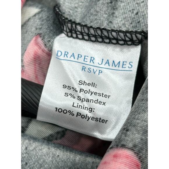 Draper James Women's Floral Velvet Shift Dress in Poinsettia Red Black Size XL - Picture 10 of 13